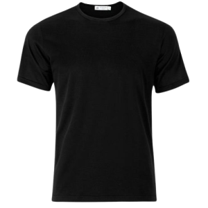 Men's Tees: "Classic Black crew-neck t-shirt styled